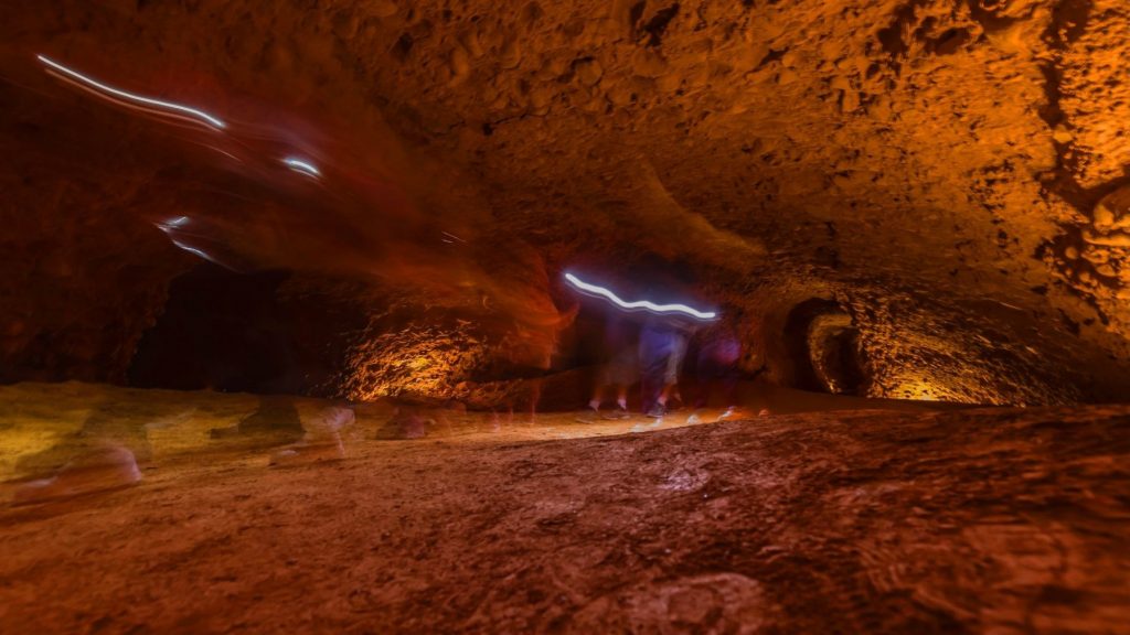 Interior de una mina de Las Médulas