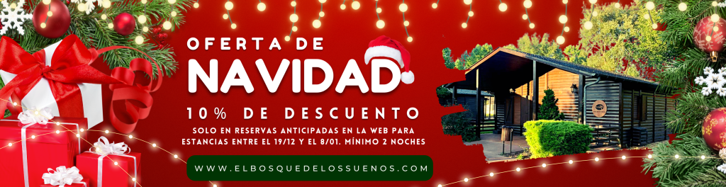 Oferta de Navidad 10% de descuento para reservas anticipadas de mínimo 2 noches