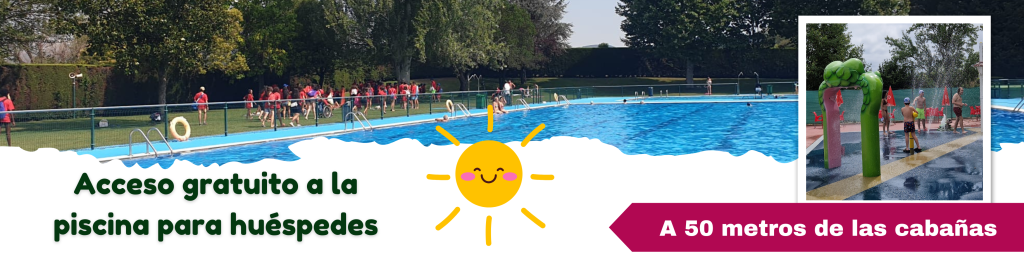 Acceso gratuito a la piscina, que está a 50m, para huéspedes